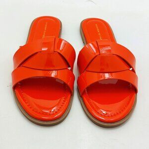 Fashion To Figure Women Tiana Flat Sandal - Wide Width Slide Sandals - Size 7.0